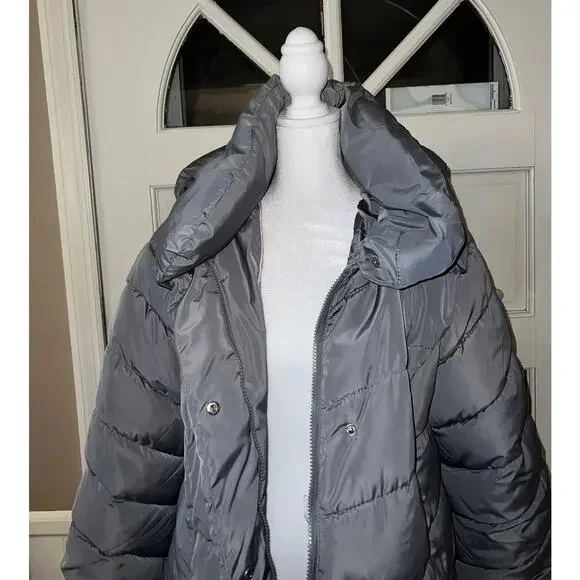 Steve Madden Womens Plus-size Chevron Puffer Jacket Sz 2X, Gently Used - Picture 5 of 10